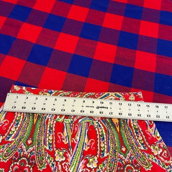 Lauren Ralph Lauren Palazzo Wide Leg Pull On Paisley Pants Size Medium - Picture 6 of 9
